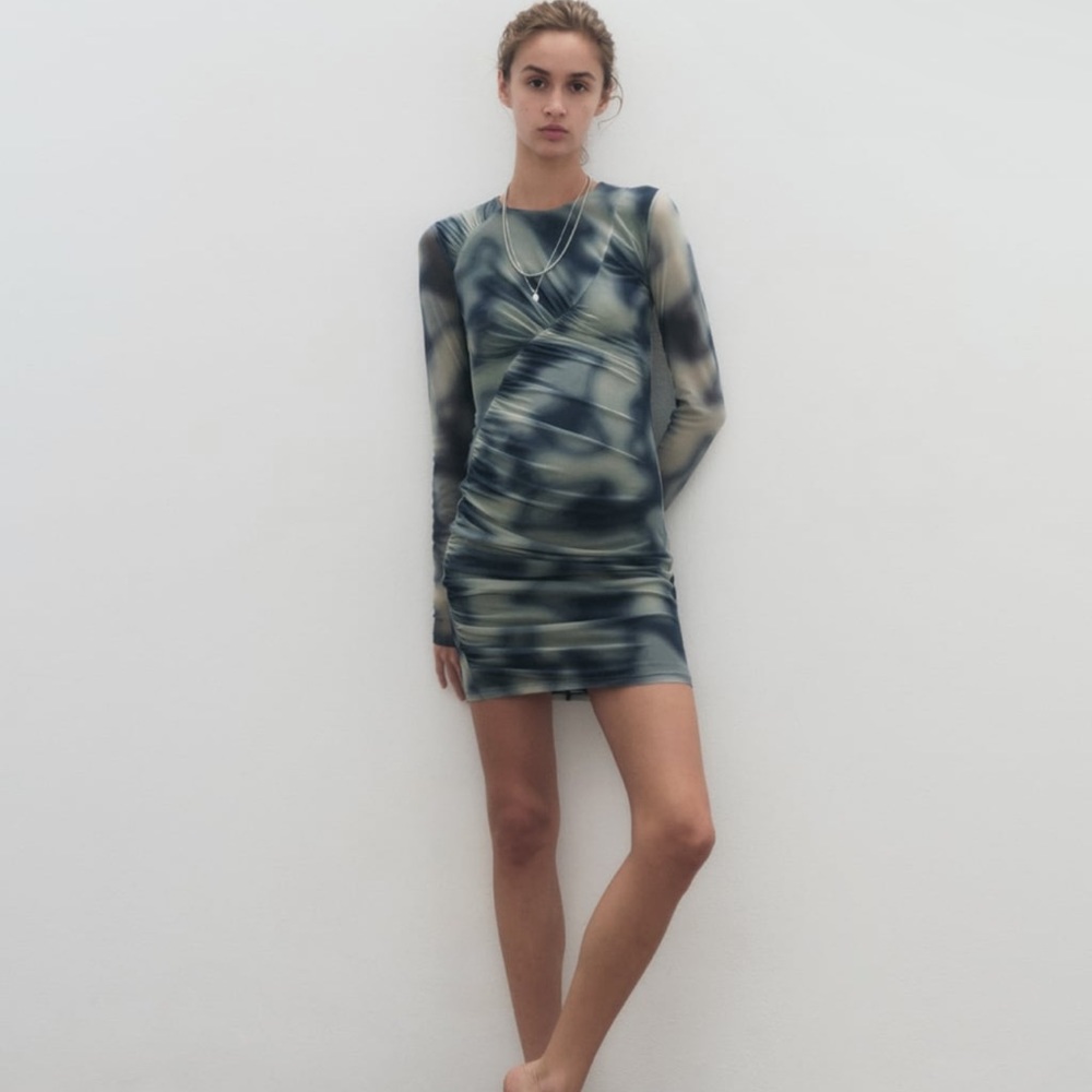 Mesh Mini Dress
